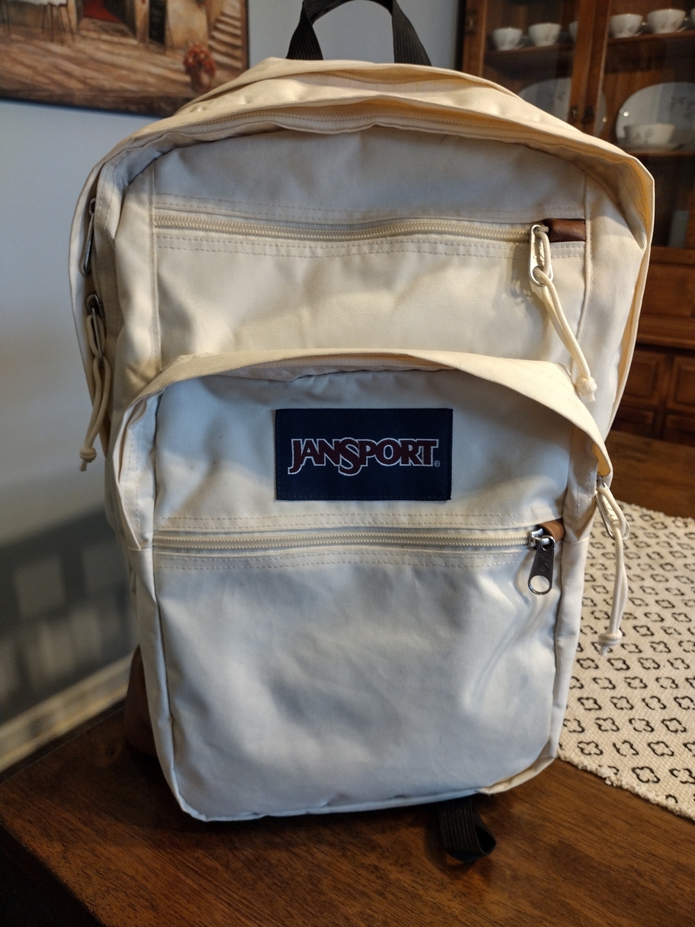 JanSport Cream Backpack Unisex